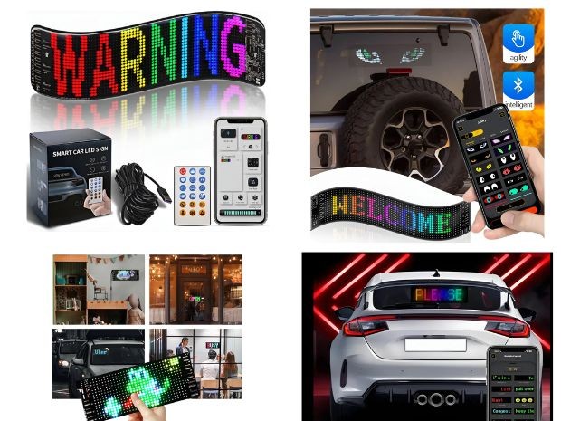 &u+ CARTEL LUMINOSO 90 x 20 CM FLEXIBLE BLUETOOTH